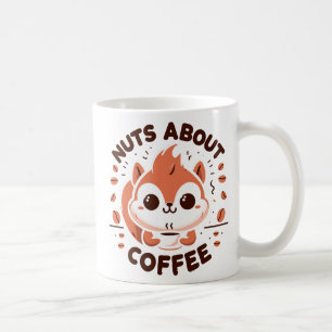 Noten Over Koffie Grappige Kawaii Eekhoorn Koffiemok