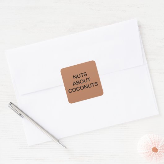 NOTEN OVER KOKOSNOTEN STICKERS (Envelop)