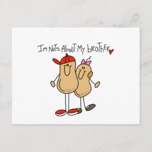 Noten over mijn broedert-T-shirts en cadeautjes Briefkaart