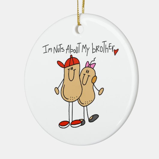 Noten over mijn broer T-shirts en geschenken Keramisch Ornament (Links)