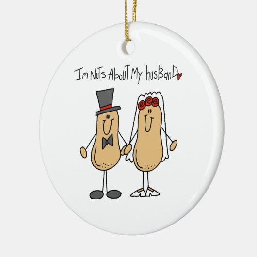 Noten over mijn man T-shirts en cadeautjes Keramisch Ornament (Links)