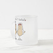 Noten over mijn man T-shirts en cadeautjes Matglas Koffiemok (Voorkant links)