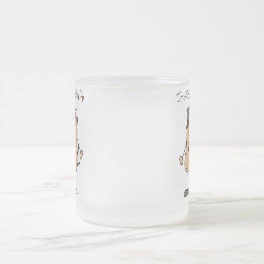 Noten over mijn man T-shirts en cadeautjes Matglas Koffiemok (Center)