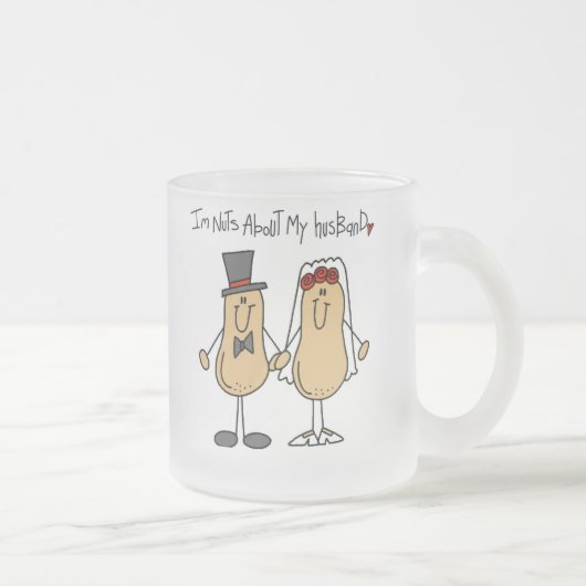 Noten over mijn man T-shirts en cadeautjes Matglas Koffiemok (Rechts)