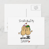 Noten over mijn Soldaat T-shirts en cadeautjes Briefkaart (Voorkant / Achterkant)