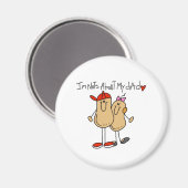 Noten over mijn vader-meisje magneet (Voorkant / Achterkant)