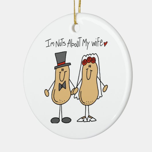 Noten over mijn vrouw T-shirts en cadeautjes Keramisch Ornament (Links)