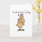 Noten over mijn zus kaart (Gele Bloem)