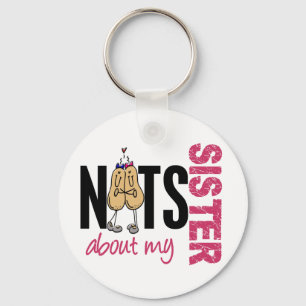 Noten over mijn zuster 1 roze sleutelhanger