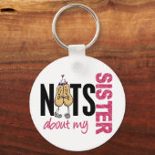 Noten over mijn zuster 1 roze sleutelhanger (Voorkant)