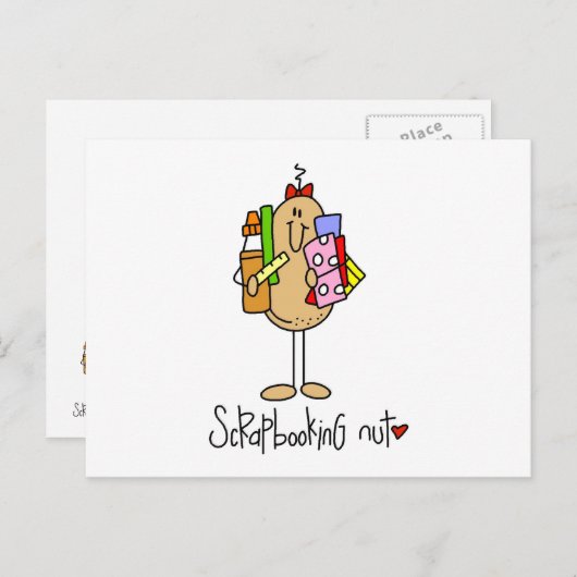 Noten over scrapbooking briefkaart (Voorkant / Achterkant)