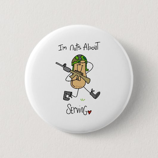 Noten over serveren ronde button 5,7 cm (Voorkant)