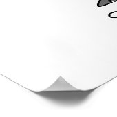 Noten over T-shirts en cadeautjes zingen Poster (Hoek)