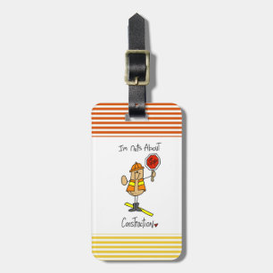 Noten over T-shirts voor de bouw en geschenken Bagagelabel
