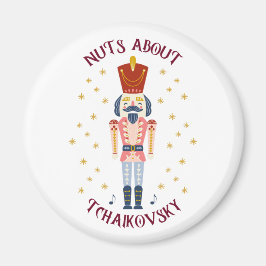 Noten Over Tsjaikovski Notenkraker Muziek Wit Magneet