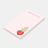 Noten over u aangepaste gepersonaliseerde Valentij Post-it® Notes (Schuin)