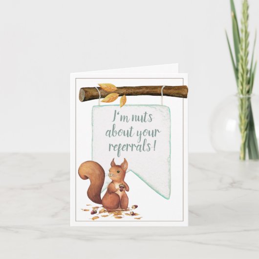 Noten over Uw Verwijzingen Zaken Kaart (Voorkant)