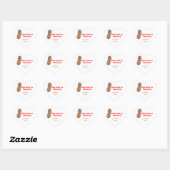 Noten over yaValentijn gepersonaliseerde sticker (Vel)