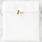 Noten over yaValentijn gepersonaliseerde sticker (Tas)