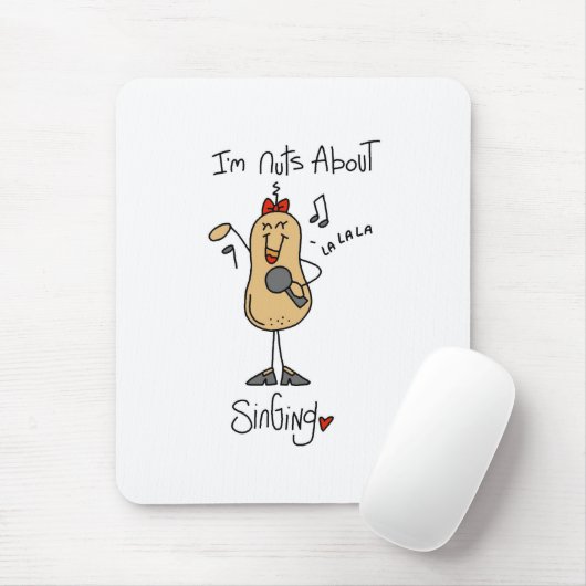 Noten over zingen muismat (Met muis)