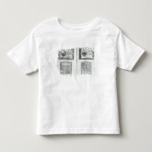 Noten van de continentale valuta kinder shirts