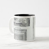 Noten van de continentale valuta tweekleurige koffiemok (Voorkant links)