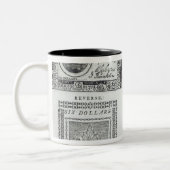 Noten van de continentale valuta tweekleurige koffiemok (Links)