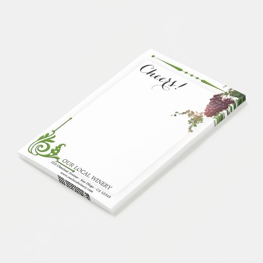 Noten van wijngaarden post-it® notes (Schuin)