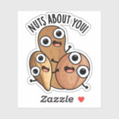 Noten Verliefd Op Jou Grappige Noten Woordspelinge Sticker (Vel)