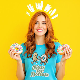 Noten voor Donuts Retro Punny Gift voor Donut Love T-shirt