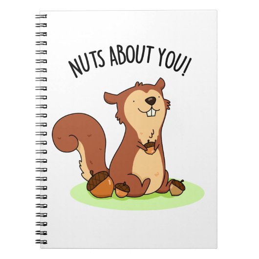 Noten voor jou Funny Squirrel Pun  Notitieboek (Voorkant)