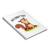 Noten voor jou grappige eekhoorn grap  notitieboek (Rechterzijde)