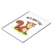Noten voor jou grappige eekhoorn grap  notitieboek (Linkerzijde)