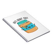 Noten voor jou grappige pindakaas woordspeling notitieboek (Rechterzijde)