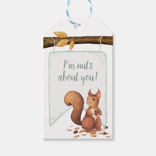 Noten voor jou, herfst favoriet cadeaulabel (Voorkant)