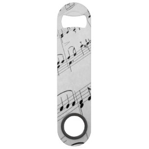 Noten voor muziekbladen speed flessenopener
