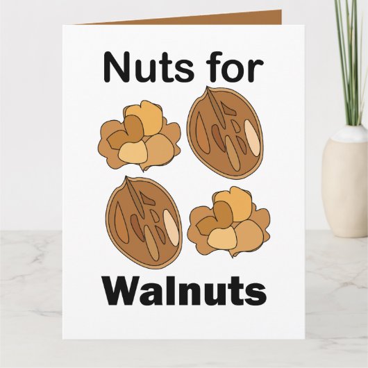 Noten Voor Walnoten Grappig Kaart (Voorkant)