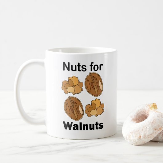 Noten Voor Walnoten Grappig Koffiemok (Met donut)
