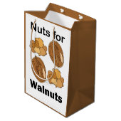 Noten Voor Walnoten Grappig Medium Cadeauzakje (Achterkant Gekanteld)