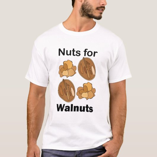 Noten Voor Walnoten Grappig T-shirt (Voorkant)