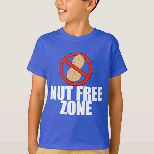 Noten vrije zone pinda allergie Kinder T-shirt (Voorkant)