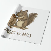Notenallergie Cadeaupapier (Uitgerold)
