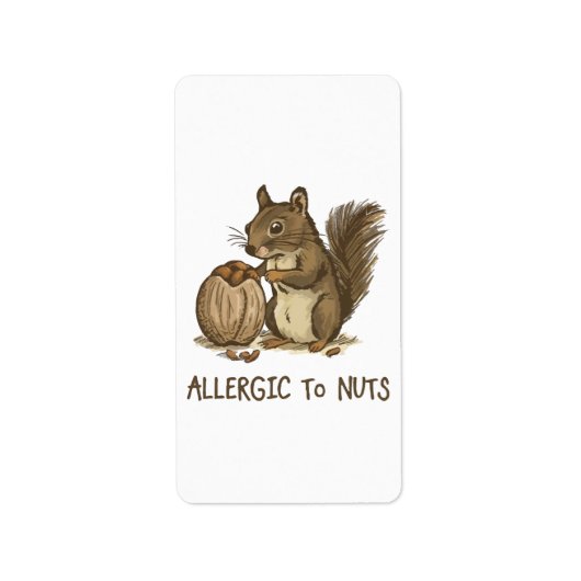 Notenallergie Etiket (Voorkant)