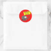 Notenallergie olifant ronde sticker (Tas)