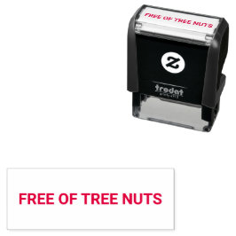 Notenallergie vriendelijk zelfinktende stempel