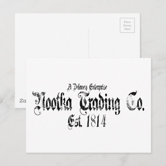 notenhandel briefkaart (Voorkant / Achterkant)