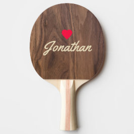 Notenhout Vintage Hart Signature Tafeltennisbatje