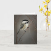 notenkaart met zwarte dop kaart (Gele Bloem)