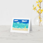 notenkaart voor strandscènes kaart (Gele Bloem)