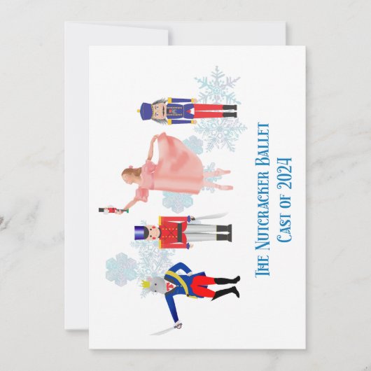 Notenkaarten Notenkraker Ballet Kaart (Voorkant)